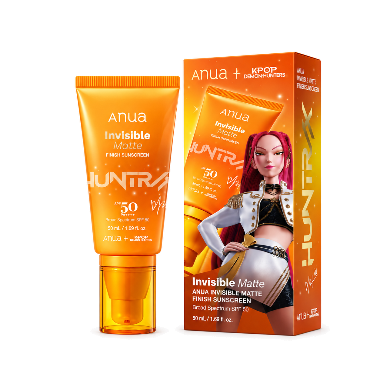 Anua Invisible Matte Finish Sunscreen Kpop Demon Hunters Collaboration - 50ml Anua Invisible Matte Finish Sunscreen Kpop Demon Hunters Collaboration - 50ml - Imagen 1